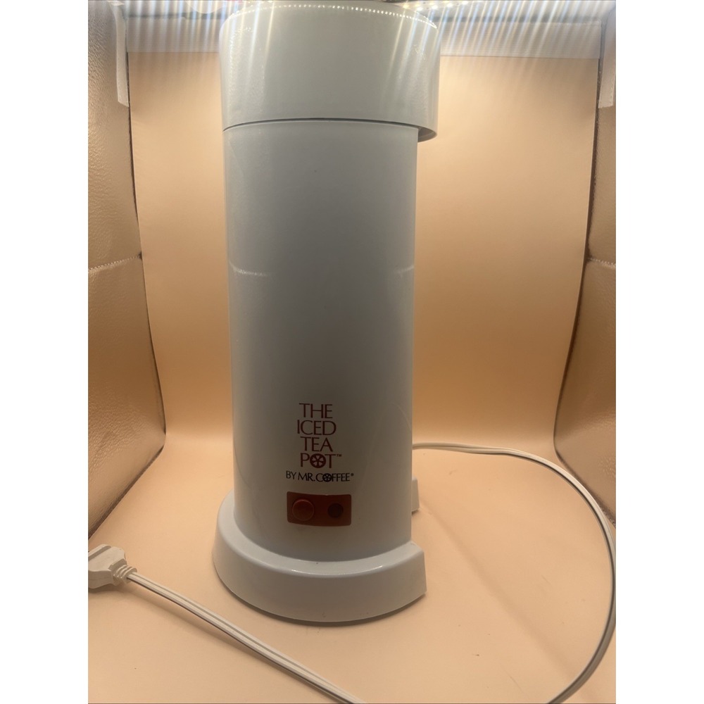 Mr. Coffee Iced Tea Maker 2 QT TM1.5 Red White Base Unit Only No Pitcher